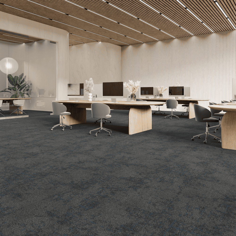 Ковровая плитка Associated Weavers Macro Tile цвет 79 Horizon 500×500×6 фото в интерьере